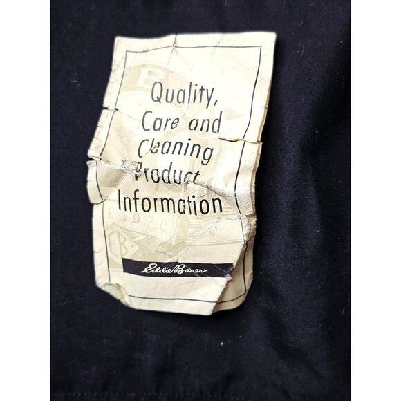 Eddie Bauer Women's Jacket L Black 100% Polyester Full Zip Snap Pockets - Picture 13 of 14